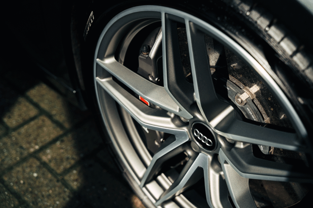 Audi R8 wheel after gtechniq coatings
